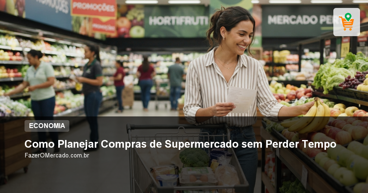 Como Planejar Compras de Supermercado sem Perder Tempo