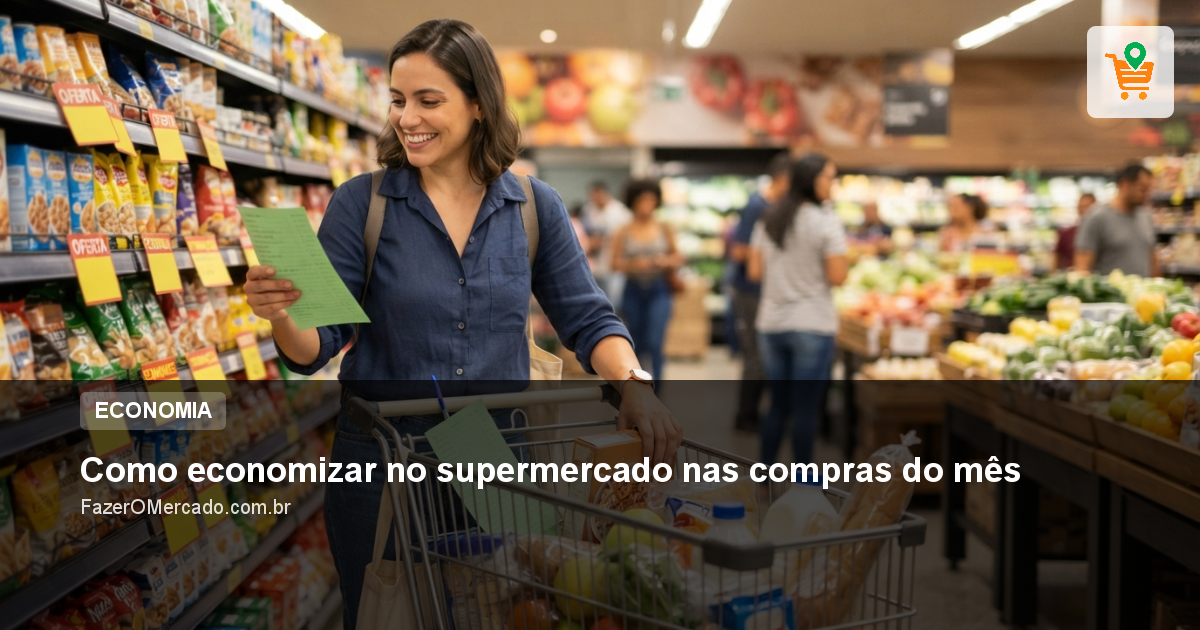 Como economizar no supermercado nas compras do mês