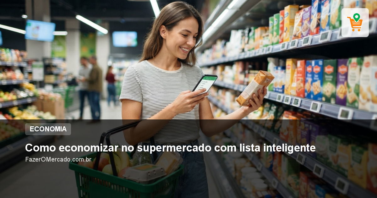 Como economizar no supermercado com lista inteligente